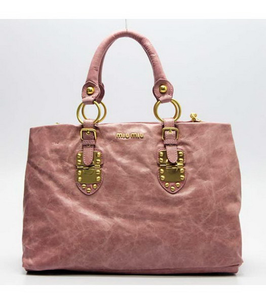 Miu Miu Chiusura magnetica Shined Borsa in rosa